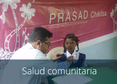 Programas de salud comunitaria de Prasad Chikitsa en India