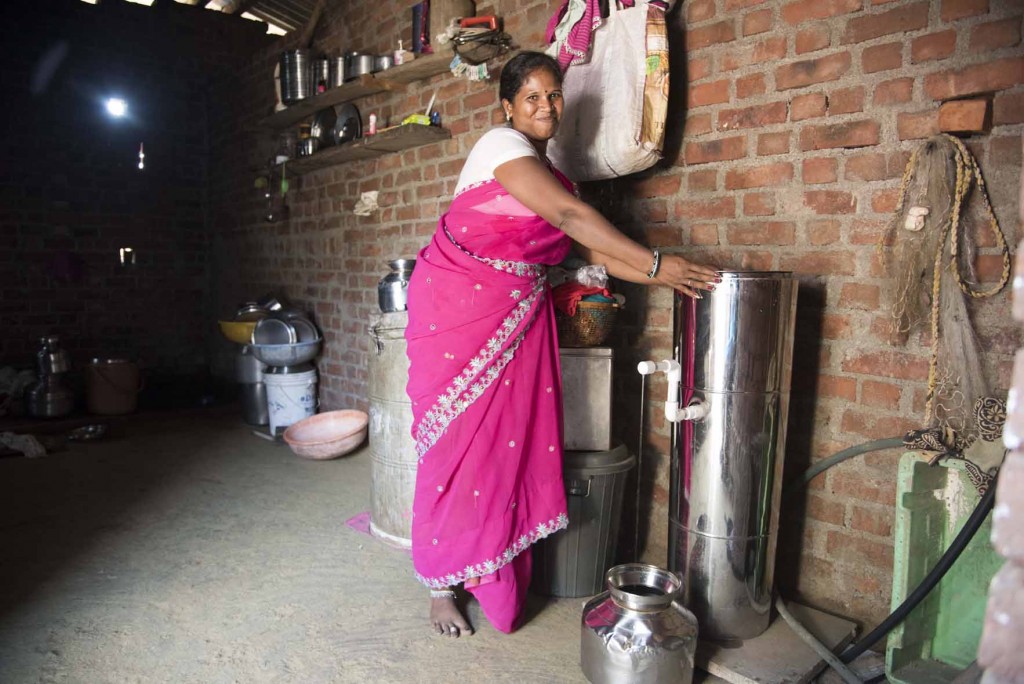 Programa de filtrador de agua en India